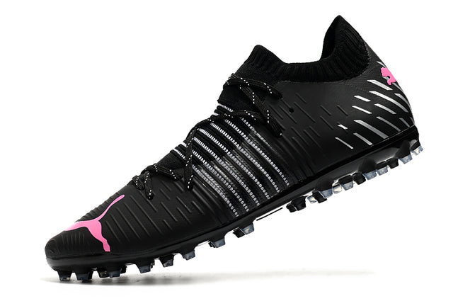 Puma Future Z FG Firm-Ground Soccer Cleats - Black/Pink (Low)