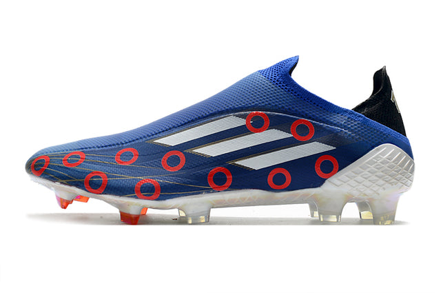 Adidas X SpeedFlow FG Field Boots Blue and Polka Dots