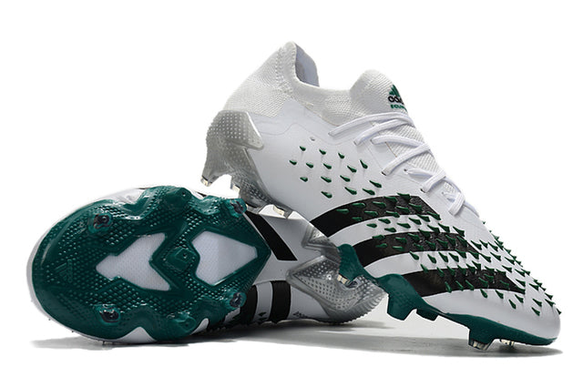 Adidas Predator Freak .1 FG Soccer Cleats – Low Top – White/Green