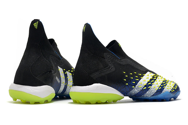 Adidas Predator Freak + FG Soccer Cleats Black/Blue - High