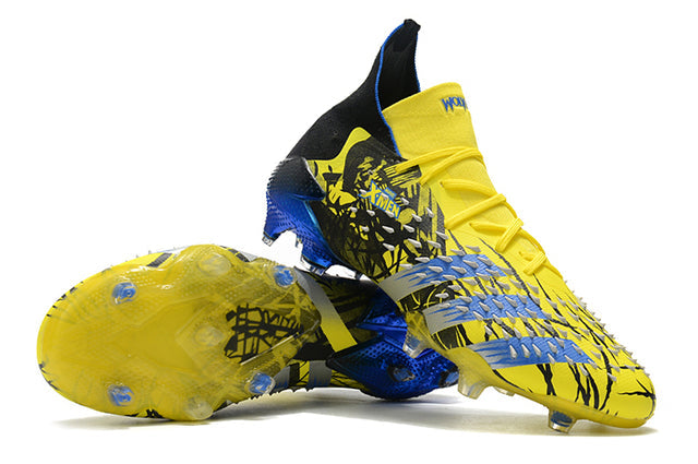 Adidas Predator Freak .1 FG Soccer Cleats – High Top – Xmen/Black/Yellow/Blue