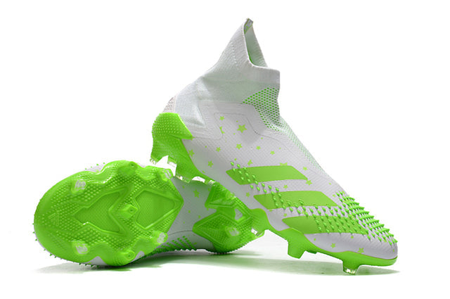 Adidas Predator Mutator+ FG Soccer Cleats – High Top – White/Green