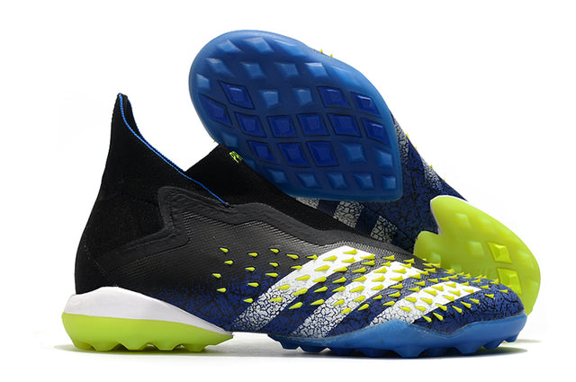 Adidas Predator Freak + FG Soccer Cleats Black/Blue - High
