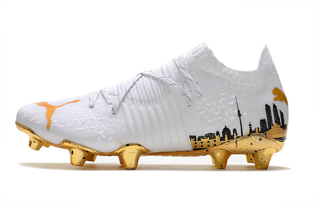 Puma Future Z FG Soccer Cleats – White/Gold