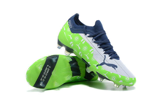 Puma Ultra FG Soccer Cleats – White/Green