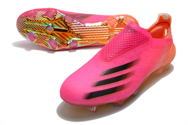 Adidas X Ghosted FG Soccer Cleats – Pink/Orange