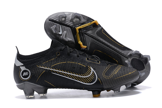 Nike Mercurial Vapor 14 Elite FG Black and Gold Football Boots - Low