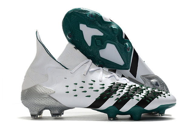 Adidas Predator Freak .1 FG Soccer Cleats – High Top – White/Green
