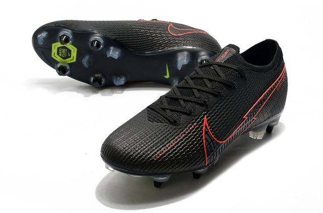Nike Mercurial Vapor 13 Elite SG-PRO Anti-Clog Turf Soccer Cleat - Black/Red