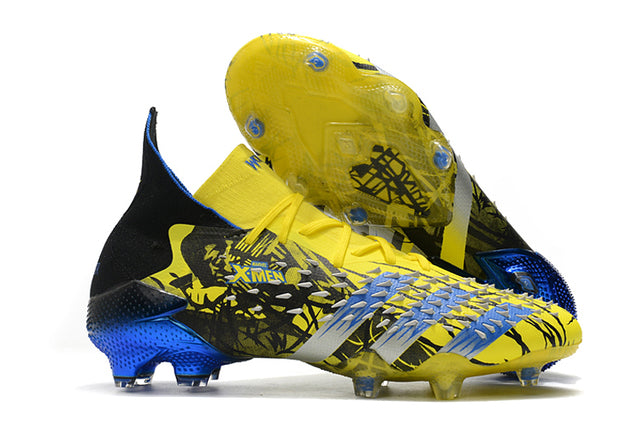 Adidas Predator Freak .1 FG Soccer Cleats – High Top – Xmen/Black/Yellow/Blue