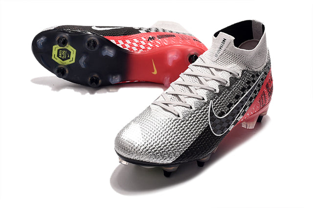 Nike Mercurial Superfly 7 Elite SG-PRO Anti-Clog Turf Soccer Cleat - Black/White/Black