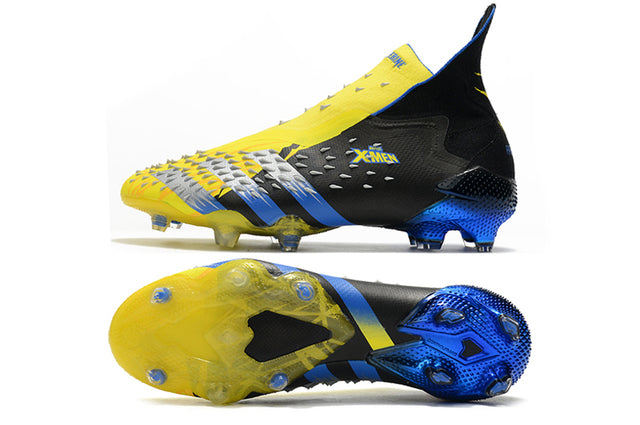 Adidas Predator Freak+ FG Soccer Cleats – High Top – Xmen/Black/Yellow/Blue