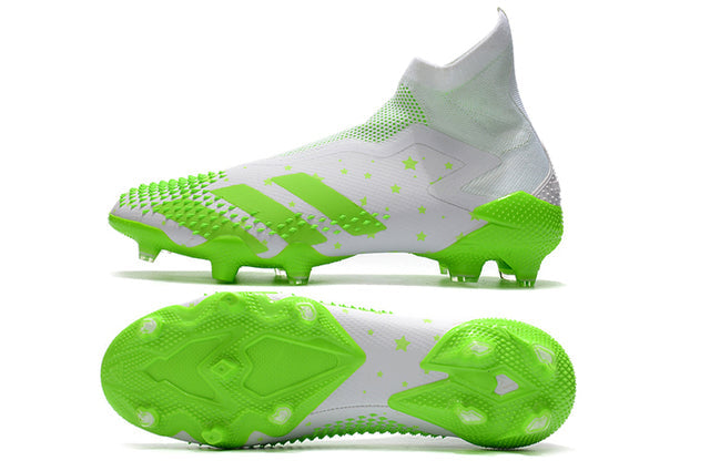 Adidas Predator Mutator+ FG Soccer Cleats – High Top – White/Green