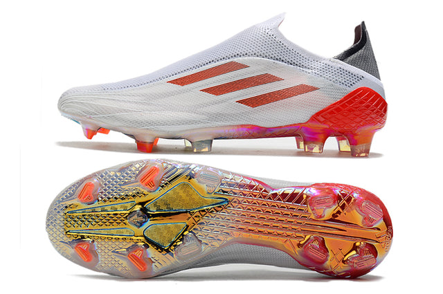 Adidas X SpeedFlow FG White and Orange Field Boots