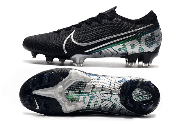 Nike Mercurial Vapor 13 Elite FG Football Boots Black e Green - Low