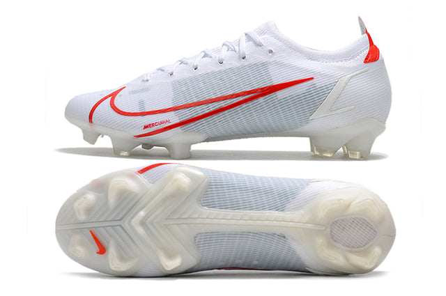 Nike Mercurial Vapor 14 Elite FG White and Red - Low