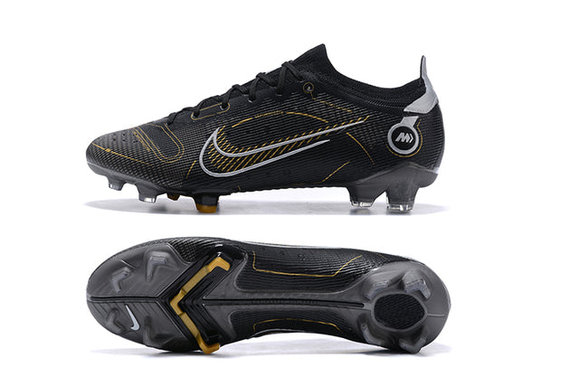Nike Mercurial Vapor 14 Elite FG Black and Gold Football Boots - Low