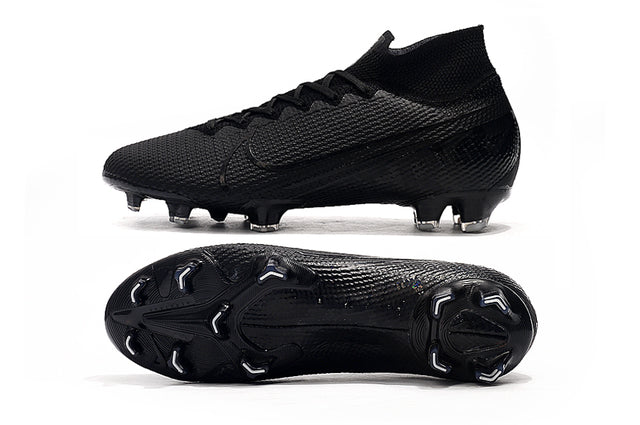 Nike Mercurial Superfly 7 Elite FG - Black/Black/Black - Mens Soccer Cleats