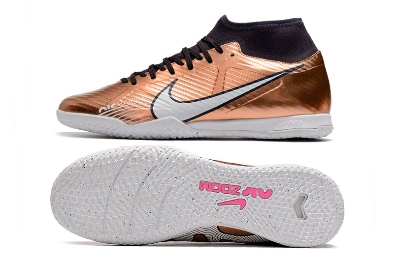 Nike Air Zoom Superfly 9 TF Futsal Shoes - Bronze - High Top