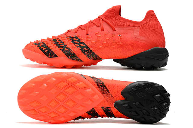 Adidas Predator Freak .1 Turf Soccer Cleats - Red (Low-Cut)