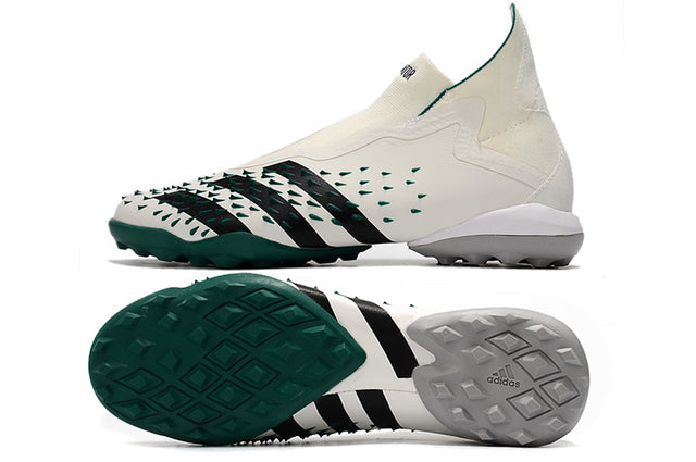 Adidas Predator Freak+ FG Soccer Cleats – High Top – White/Green