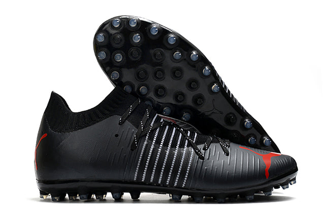 Puma Future Z FG Firm-Ground Soccer Cleats - Black/Red (Low)