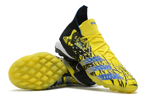 Adidas Predator Freak.1 FG X-Men Firm-Ground Soccer Cleats - Black/Yellow/Blue (High-Top)