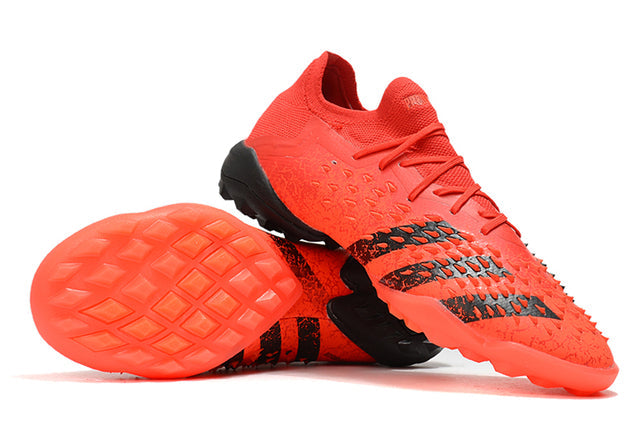 Adidas Predator Freak .1 Turf Soccer Cleats - Red (Low-Cut)