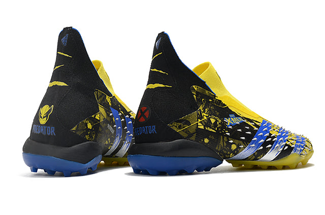 Adidas Predator Freak+ FG X-Men Firm-Ground Soccer Cleats - Black/Yellow/Blue (High-Top)