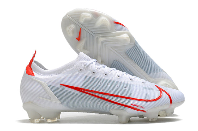 Nike Mercurial Vapor 14 Elite FG White and Red - Low
