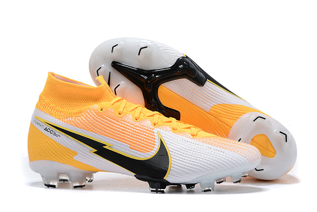 Nike Mercurial Superfly 7 Elite SE FG - White and Orange - High Top