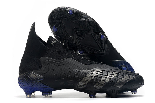 Adidas Predator Freak+ FG Soccer Cleats – High Top – Black/Blue