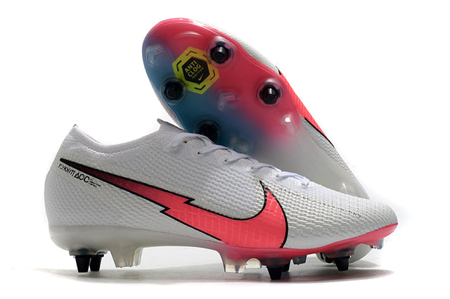 Nike Mercurial Vapor 13 Elite SG-PRO Anti-Clog Turf Football Boots White/Pink/Blue