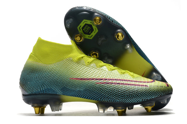 Nike Mercurial Superfly 7 Elite SG-PRO Anti-Clog Football Boots Green - Cano Alto